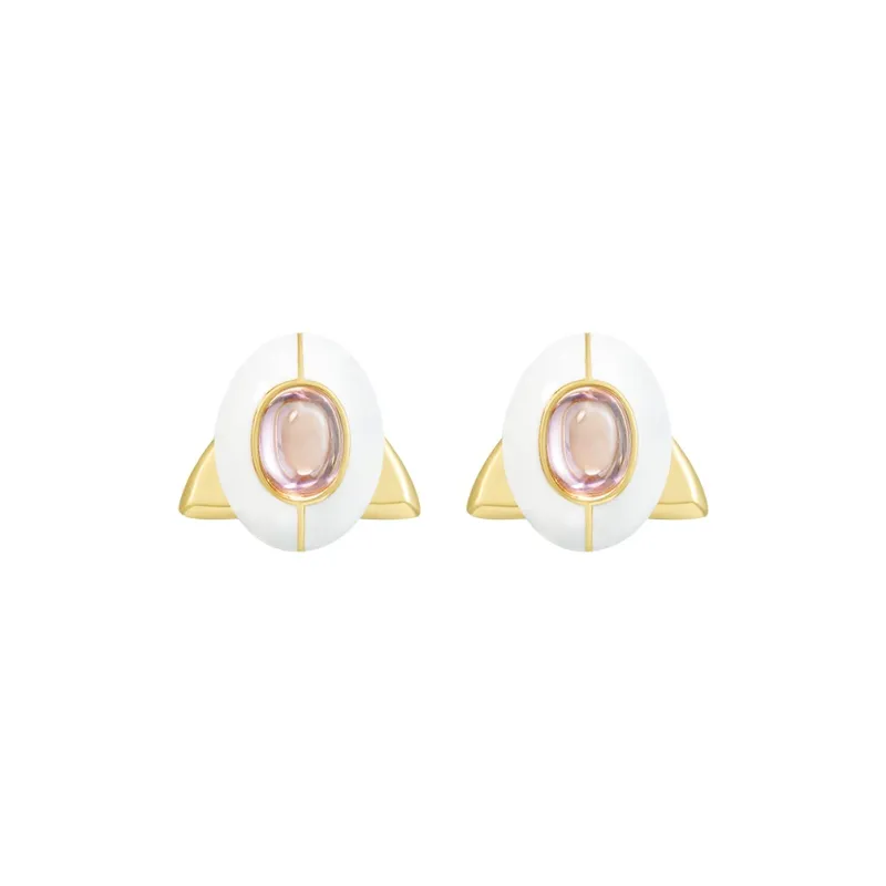 Social Talent 925 Silver Needles Stud Earrings Women's Box-0