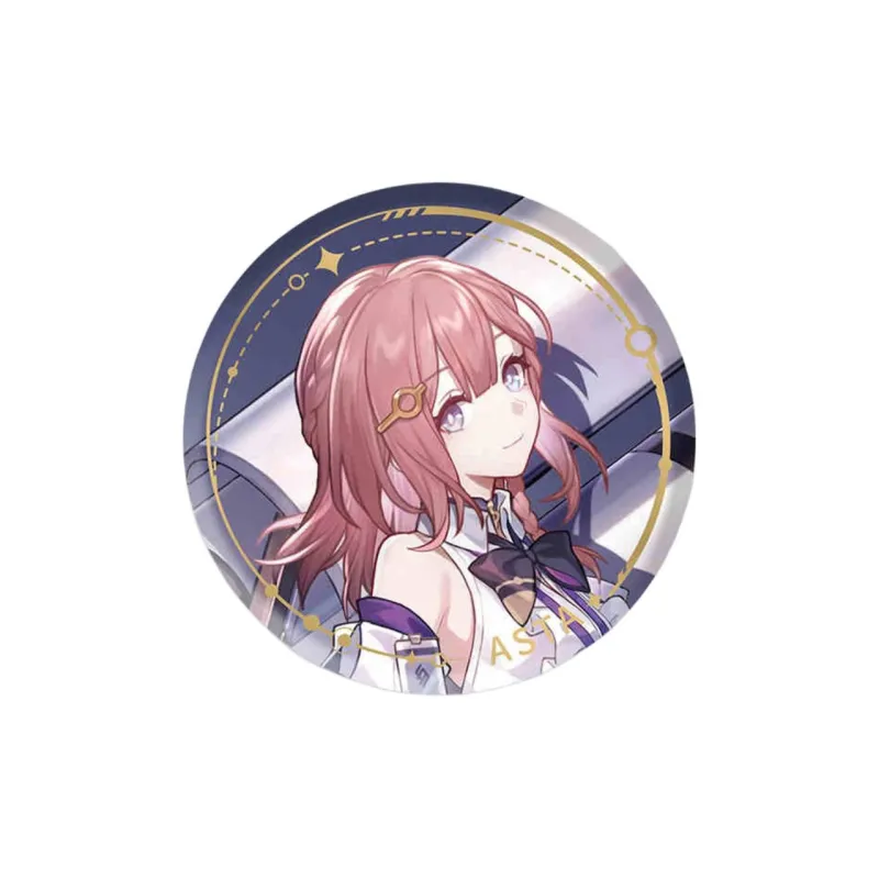 MIHOYO x Crash Star Dome Railway Bronya Illustration Collection Tinplate Harmonious Destiny Badges-0