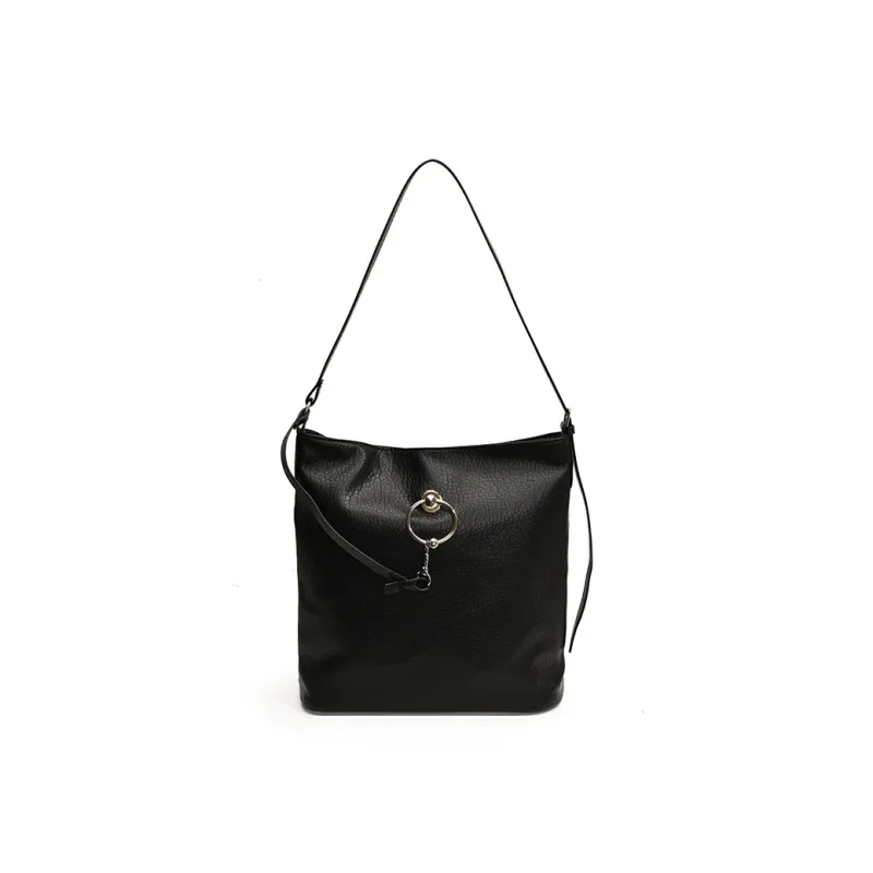 JIANMU PU Handbag, Shoulder Bag, Crossbody Bag Regular Women's Black/Dark Pink/Yellow/White/Light Pink-0