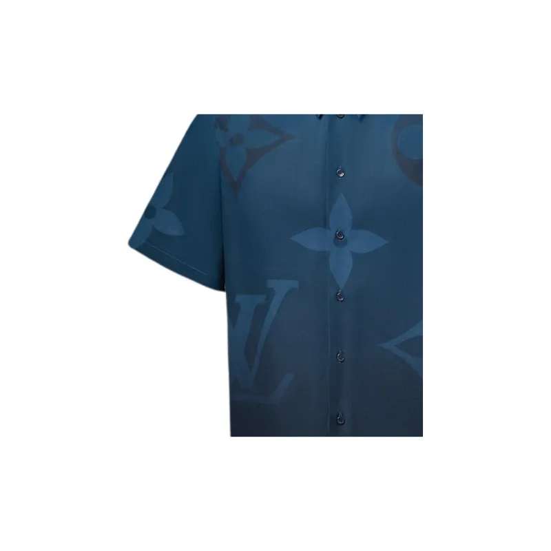 LOUIS VUITTON Monogram Printed Short Sleeved Shirt-4