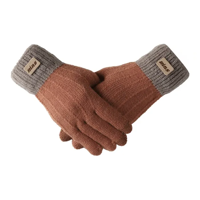 15 MINS Acrylic Knit Gloves Unisex Multiple Colors-8