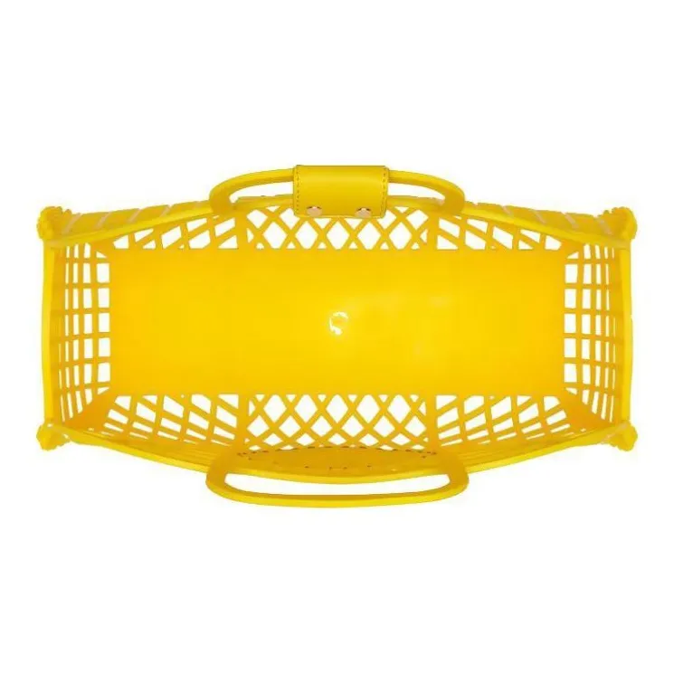 FENDI Recycling Plastic Tote Medium Size Women's Yellow-3