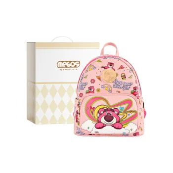 MESUCA Strawberry Bear Series Synthetic Leather Backpack Regular Women's Pink