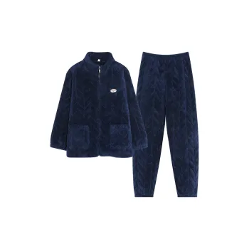 WANANNI Pajama Set Men's Navy Blue