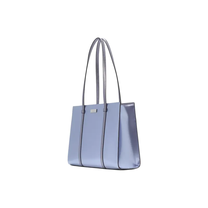 Kate Spade Patent Leather Tote Bag Shopping Bag Handbag Shoulder Bag Large Size Women's Candied Flowers-1