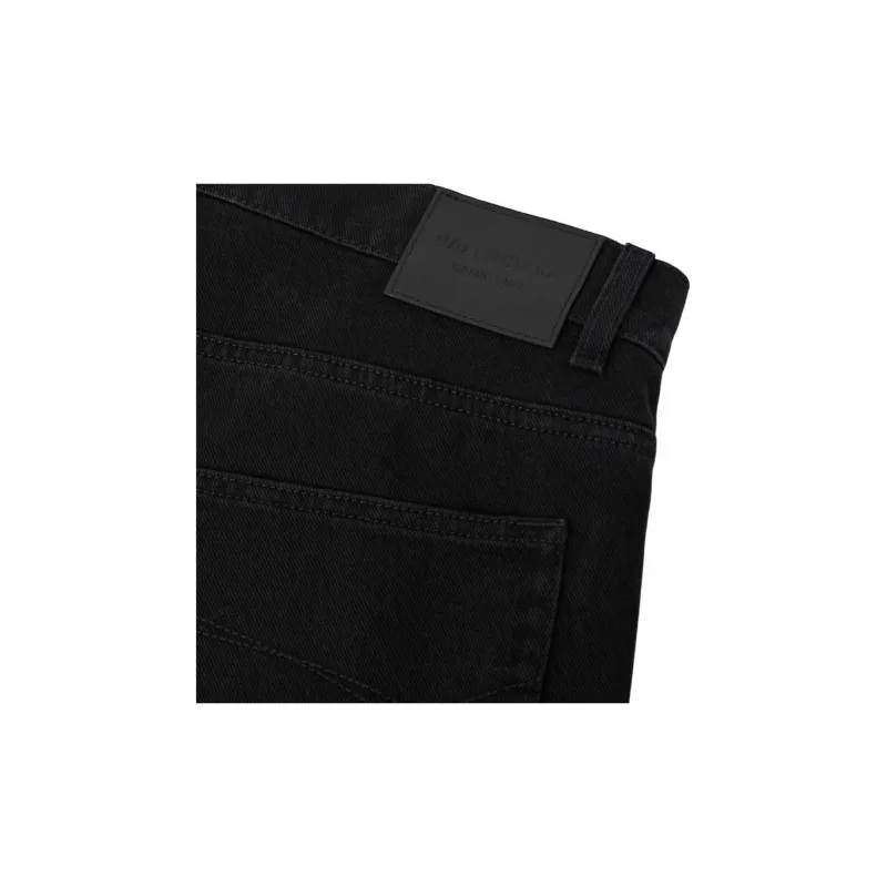 Balenciaga Jeans, Regular Fit Men's Black-4