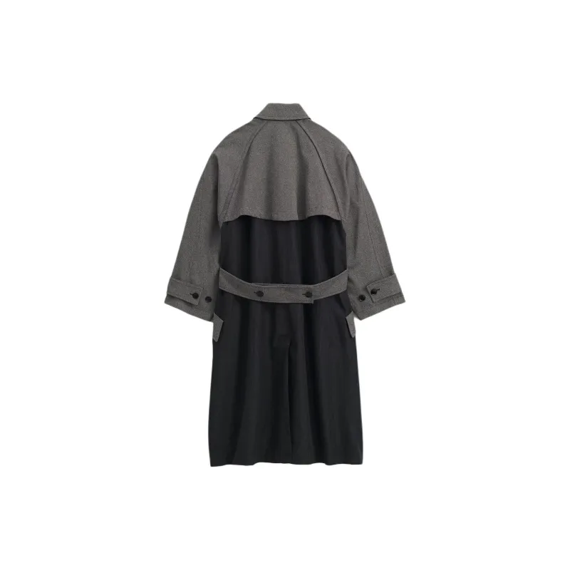 ZARA Trench Coats Men Gray-1