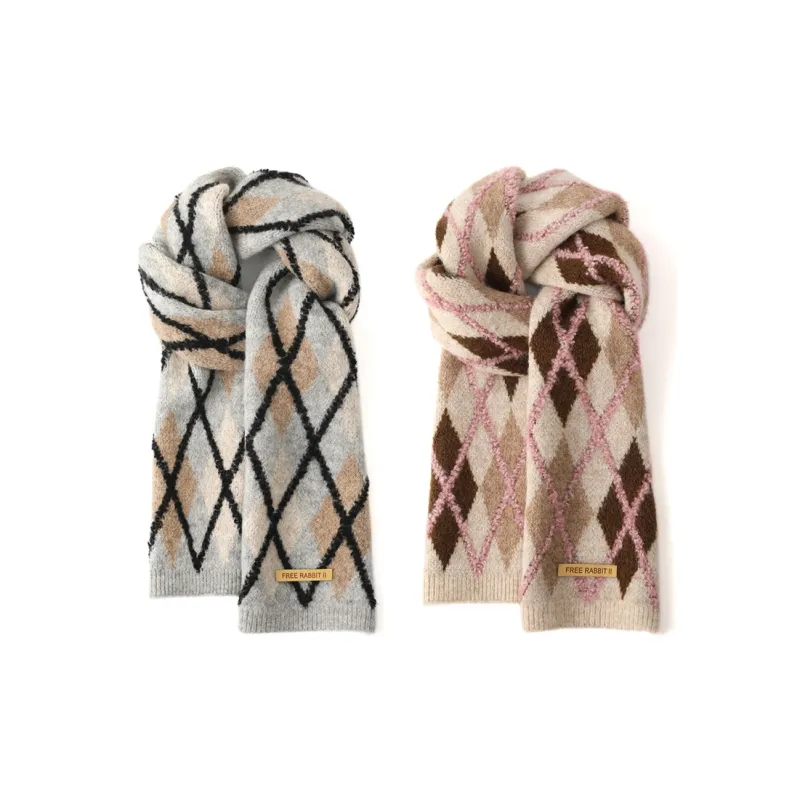 FREE RABBITⅡ Winter Advanced Thickened Warm Versatile Yarn Scarf Unisex-8
