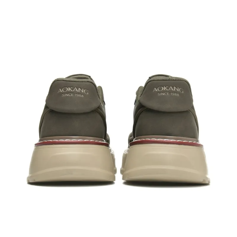 AOKANG AK DUNK Series Height Increasing Wear-Resistant Lightweight Slip-Resistant Low-Top Skateboard Shoes Men's Box-4