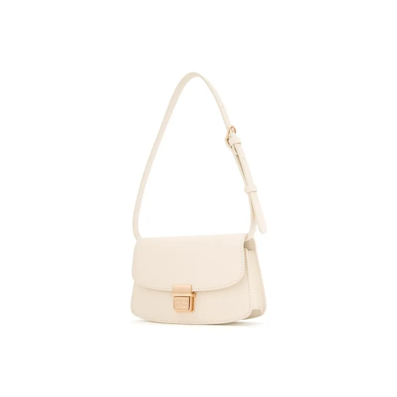 ELLE Leather Saddle Bag, Shoulder Bag Small Size Women's Multicolor-6