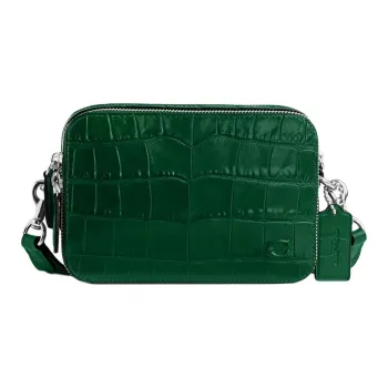 COACH Leather Messenger Bag Shoulder Bag Crossbody Bag Small Size Men's Ivy Green