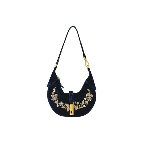 Polo Ralph Lauren Polo ID Fabric Shoulder Bag Handbag Shoulder Bag Mini Women's Dark Blue