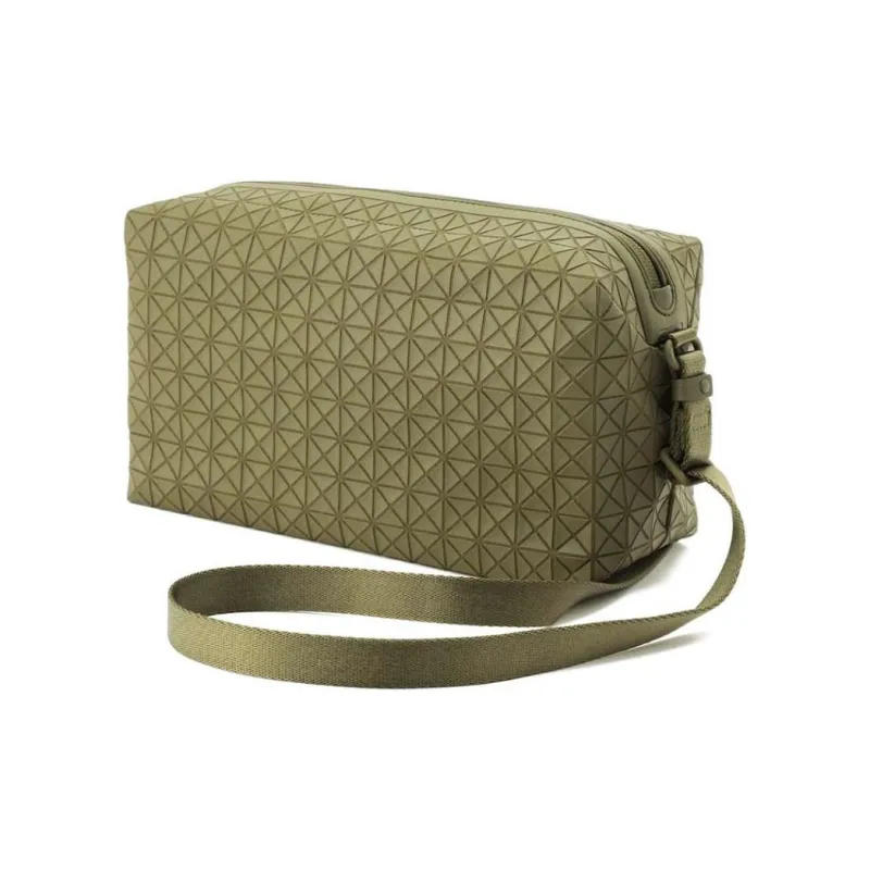 ISSEY MIYAKE Kuro Cotton Saddle Bag Crossbody Shoulder Bag Unisex Khaki-2