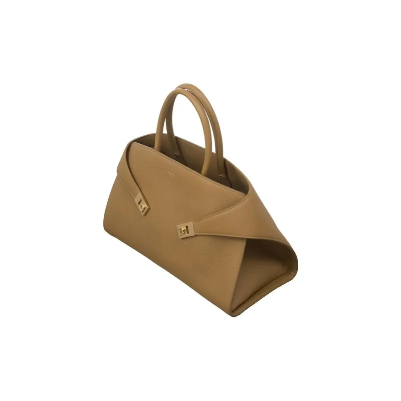 FERRAGAMO Leather Shoulder Bag, Crossbody Bag, Handbag Women's Khaki-3