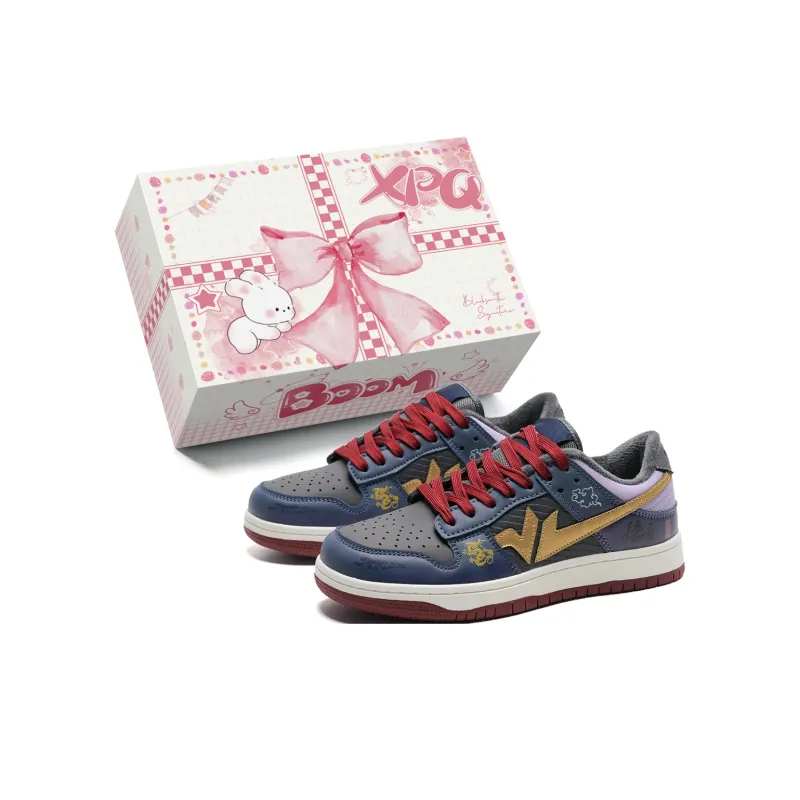 XPQ Anti-Slip And Wear-Resistant Breathable Low-Top Skateboard Shoes Unisex-19