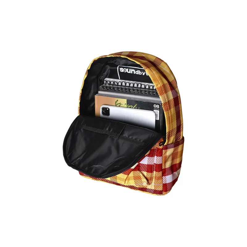 Soundbyte Polyester Backpack Laptop Bag Unisex Orange-3