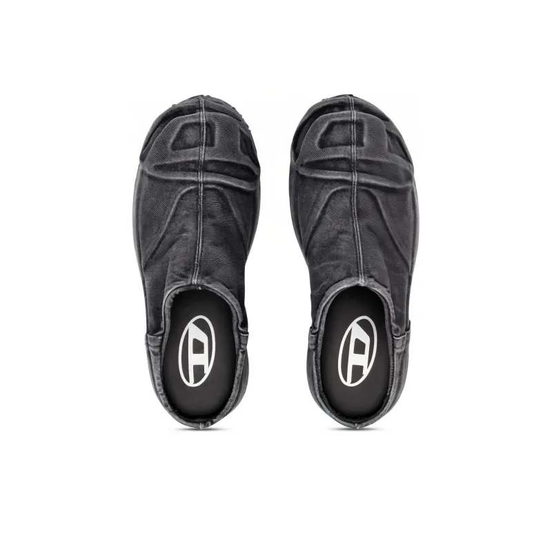 DIESEL D Hammer Denim Mules-4