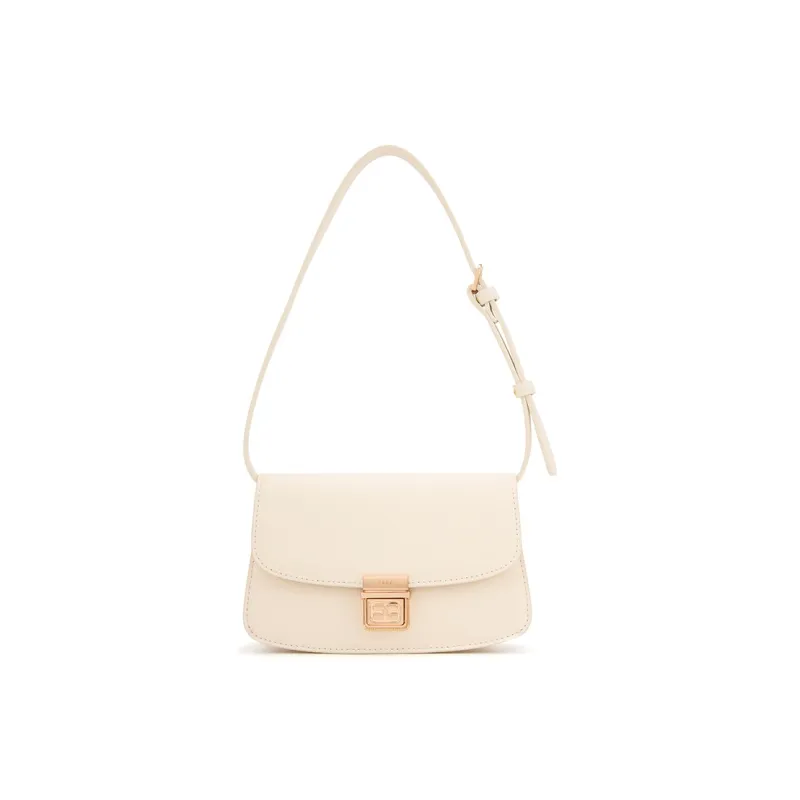 ELLE Leather Saddle Bag, Shoulder Bag Small Size Women's Multicolor-5