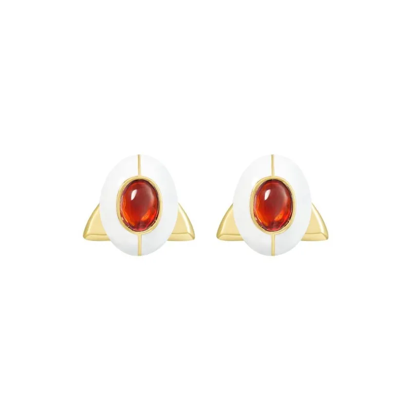 Social Talent 925 Silver Needles Stud Earrings Women's Box-4
