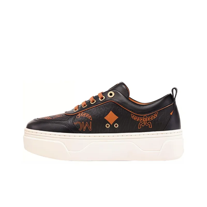 MCM Skyward Maxi Visetos-print Platform Sneakers-0