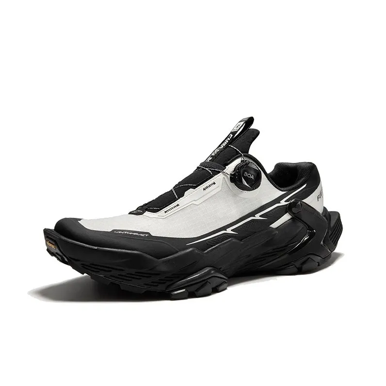 KAILAS FUGA DU BOA Running Shoes Men Low Top Cloud White Metallic Silver/Ink Black-6