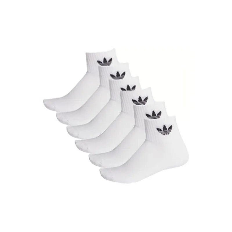 Adidas Originals MID CREW Ankle Socks Unisex Combo Set White-0