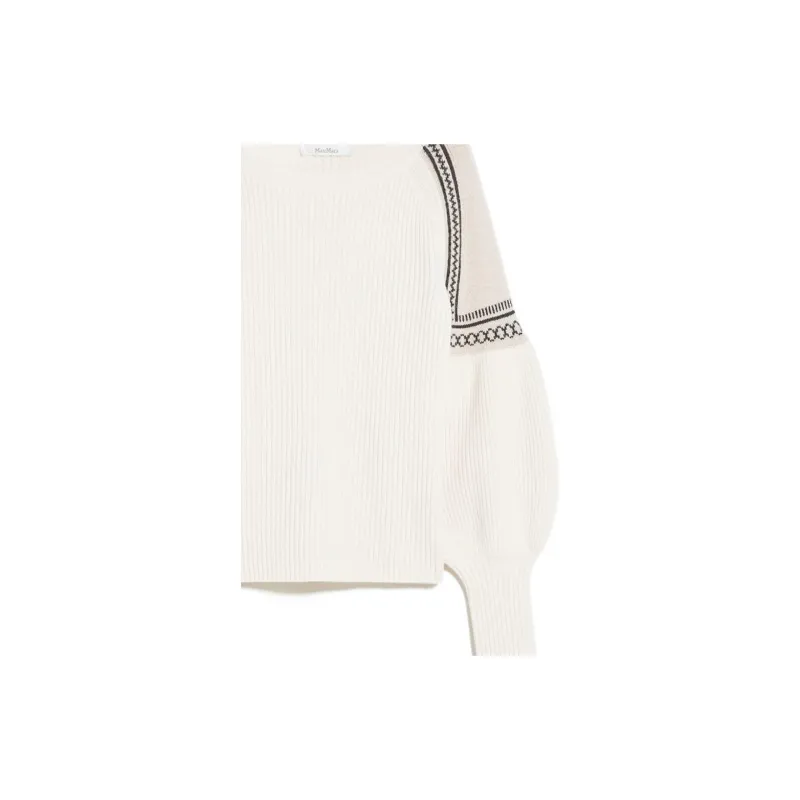 MaxMara Ribbed knit Panelled Jumper-5