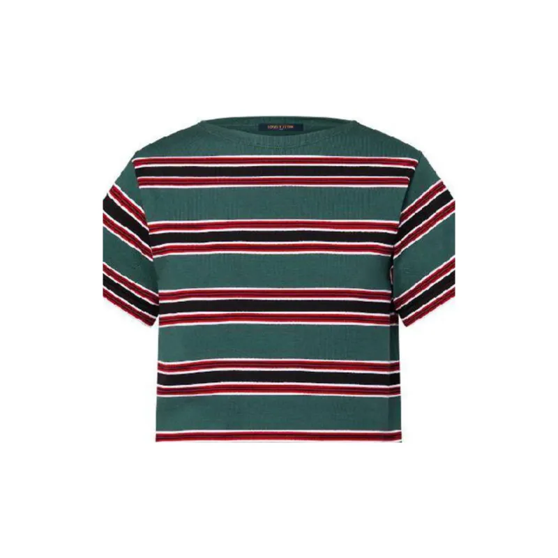 LOUIS VUITTON Graphic Stripes Knit Top-4