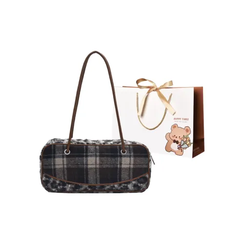 ERANGBEAR Woolen Shoulder Bag Regular Women's Multicolor