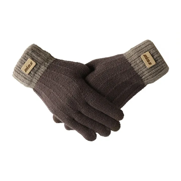 15 MINS Acrylic Knit Gloves Unisex Multiple Colors-4