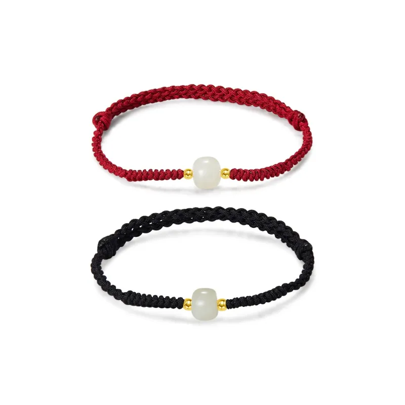 AGOVSKI Hetian Jade Bracelets White Jade Unisex-6
