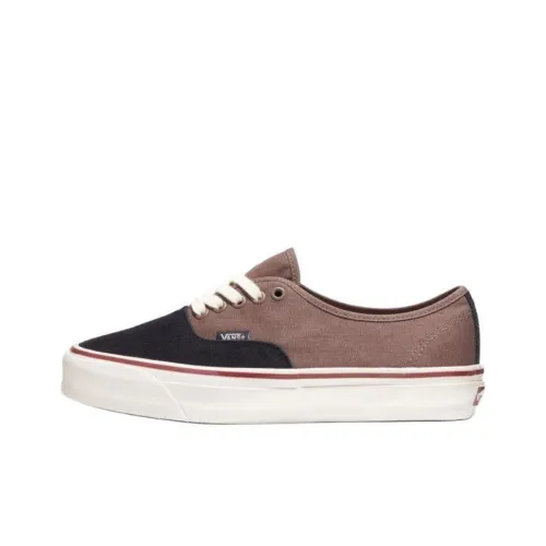 Vans MTE Authentic Reissue 44 Anti Slip Wear Resistant Low Top Skateboard Shoes Unisex Brown Black