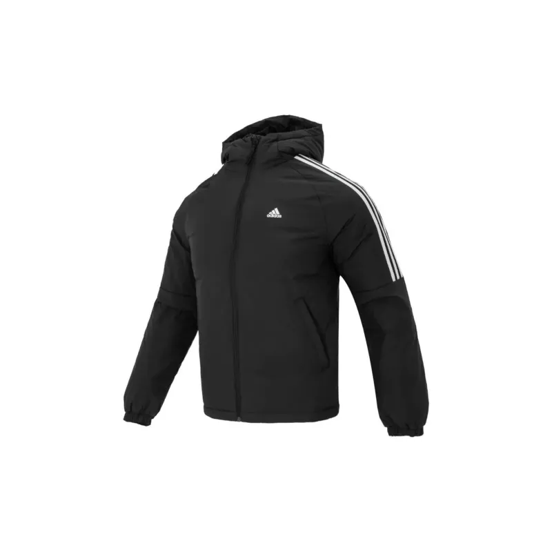 Adidas Down Jacket Unisex Black Comes With Necklace-1