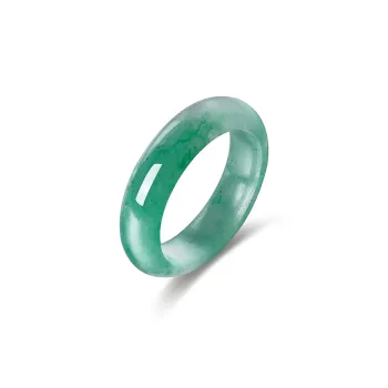 Cuiya Golden Building Dulong Jade Rings Unisex