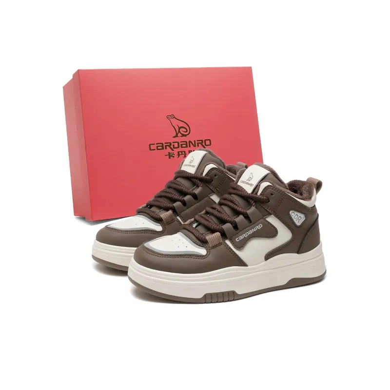 CARDANRO Wear-resistant And Lightweight High-Top Padded Warm Skateboard Shoes Women's-7