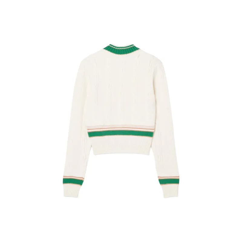 LACOSTE Classic Cable Knit Sweater-1