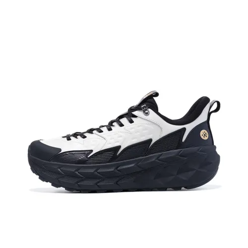 BMAI Expeditioner Land Patrol Running Shoes Unisex Mid Top White/Black