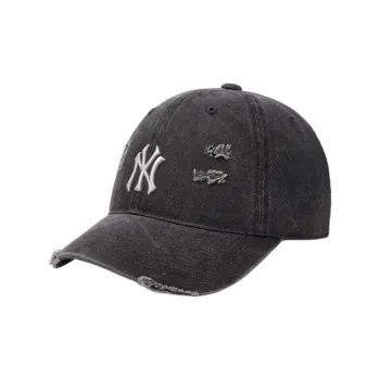 MLB Cotton Baseball Caps Unisex Black