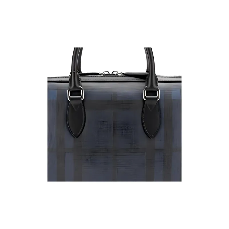 Burberry PVC Polyvinyl Chloride Briefcases Handbags Men's Marine Blue-3
