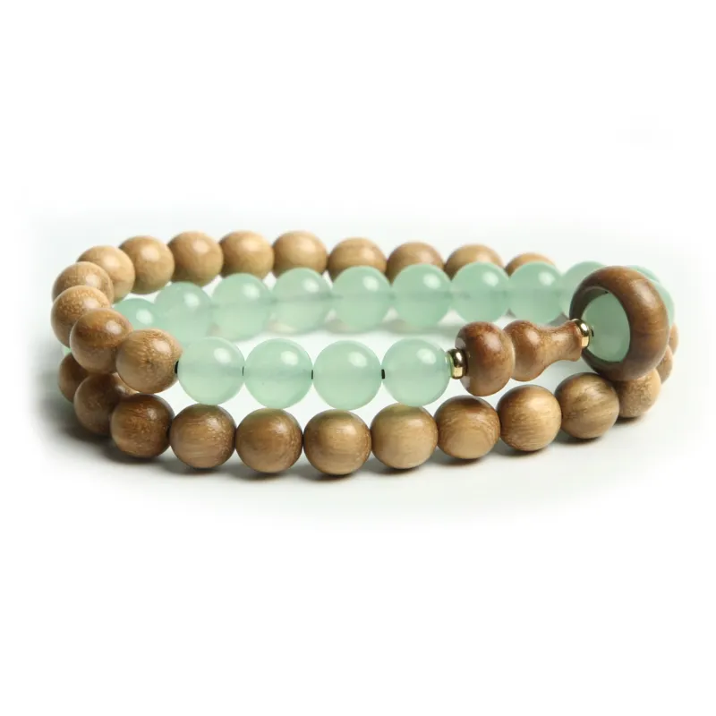 Is Here Milky Agarwood Bracelets Unisex-0