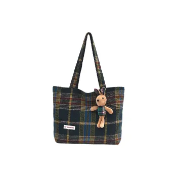GOX Woolen Shoulder Bag Regular Women's Green/Brown