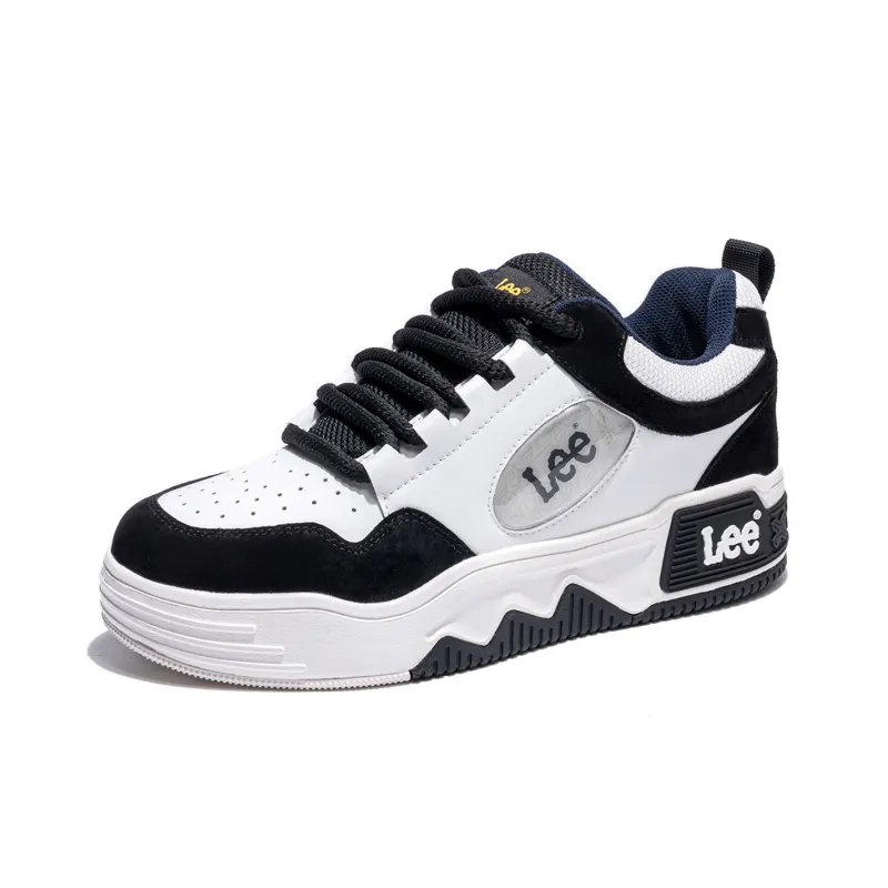 Lee Puffy Shoes Breathable Height Increase Low Top Skateboard Shoes Men's-1