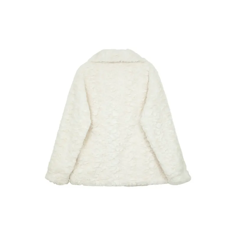 Incolore Velvet feel Coat Women's White-1