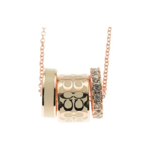 COACH Enamel Necklaces Women's Rose Gold