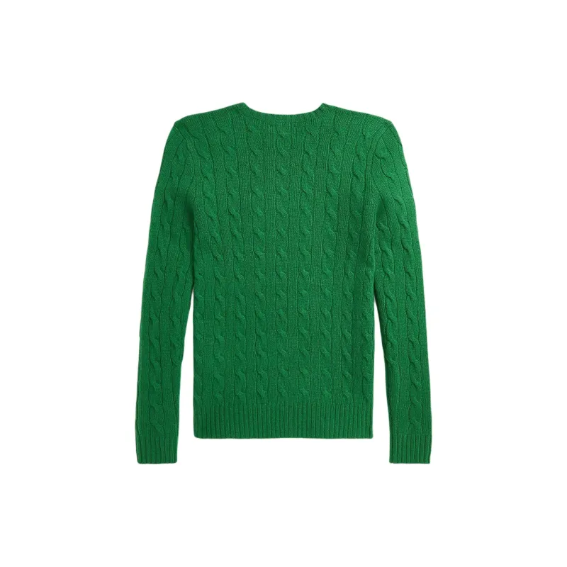 Ralph Lauren Cable Wool And Cashmere Crew Neck Sweater Sweater Men's Green-1