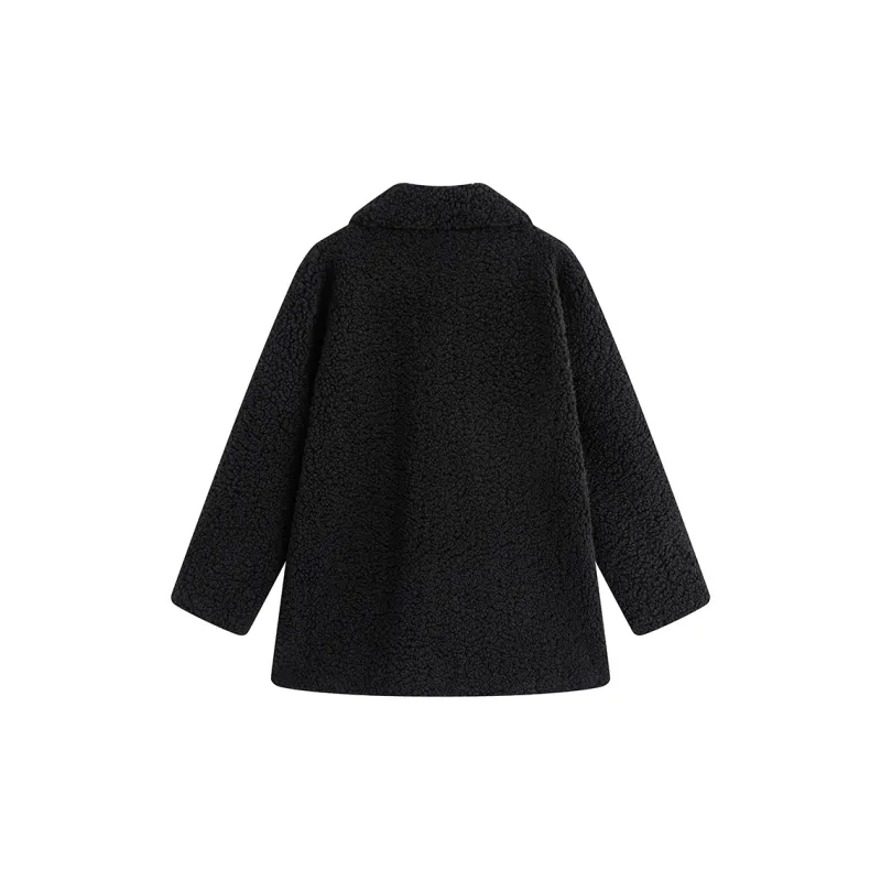 KING PRINCE Velvet feel Coat Women's Black-1