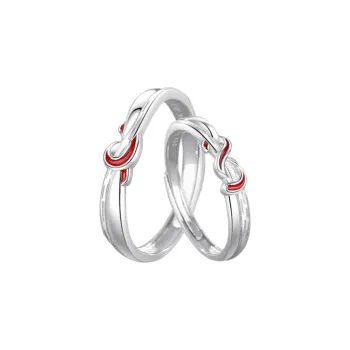Chongqing Gold Store S999 Fine Silver Rings Unisex Silver White