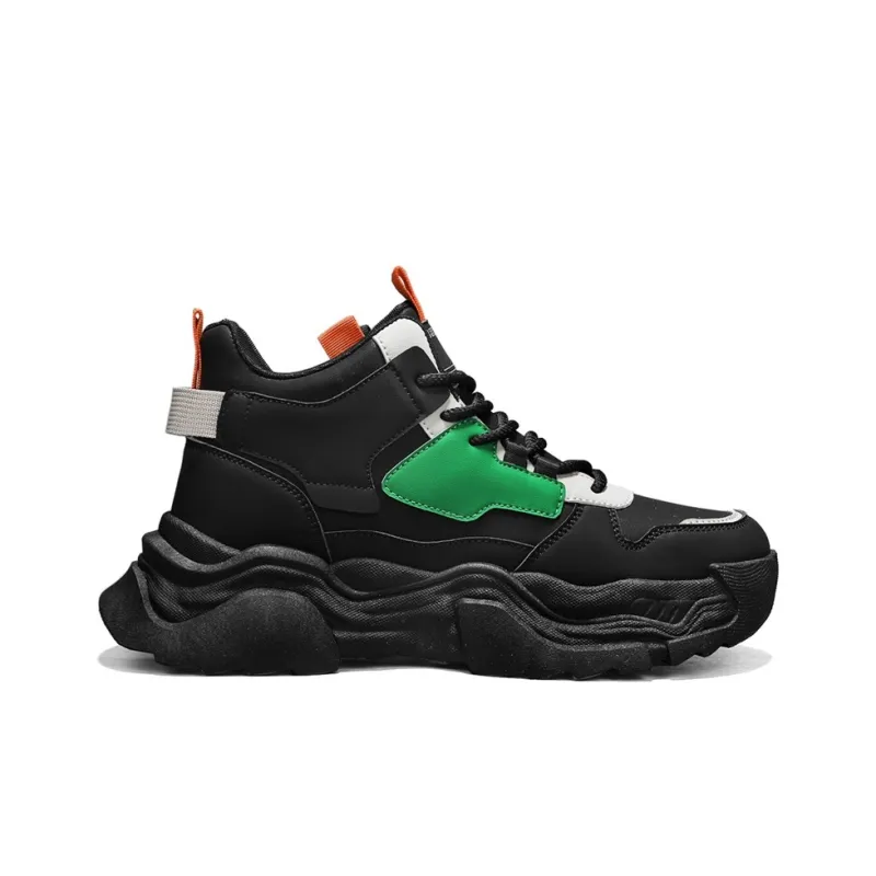 Cindiress Anti Slip Wear Resistant High Top Chunky Sneakers Men's-13