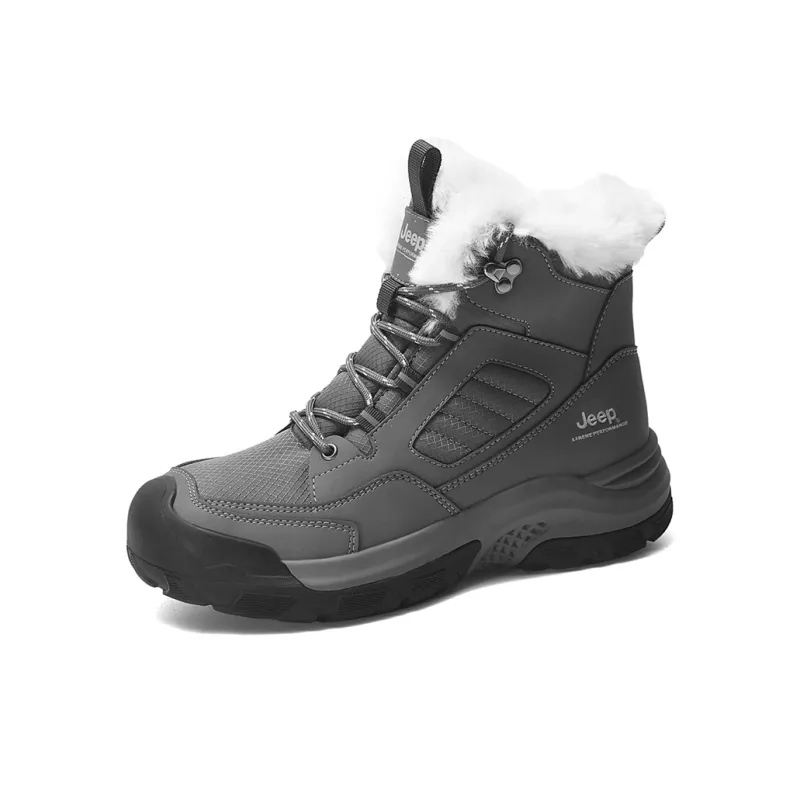 Jeep Warm Wear-Resistant Cushioning Short Snow Boots Men's-0