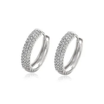 KING OF BLING Alloy With Zircon Earrings Unisex Good Luck